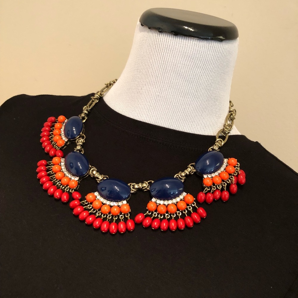 Statement Beads Crystal Necklace - image 3